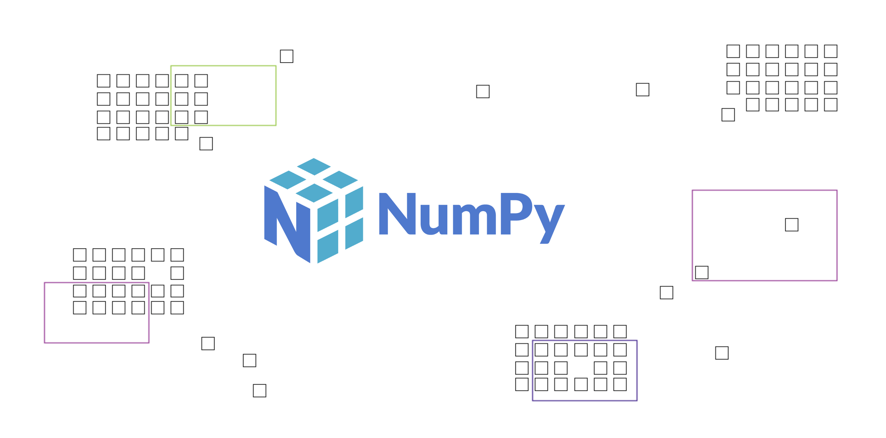 NumPy logo.